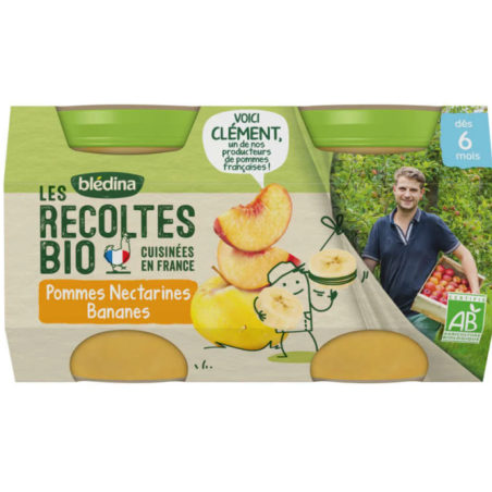 BLEDINA POT BIO POM NECT BANA 2X130G