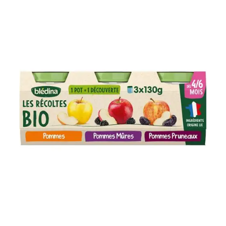 BLEDINA POM, POM /MUR, POM/PRUN 3X130G