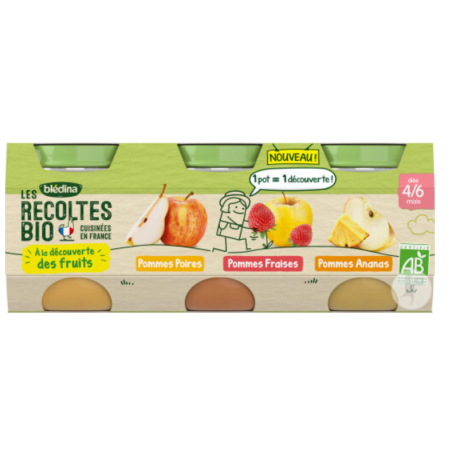 BLEDINA POM/POI, POM/FRAI, POM/ANA 3X130G