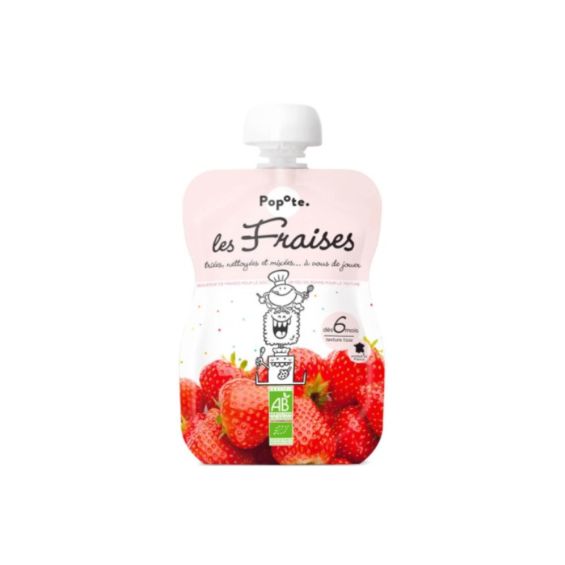 POPOTE GOURDE Les Fraises - 120g
