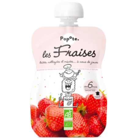 POPOTE GOURDE Les Fraises - 120g