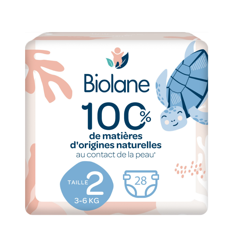 BIOLANE BEBE Couches écologiques Taille 2 - 28 Couches