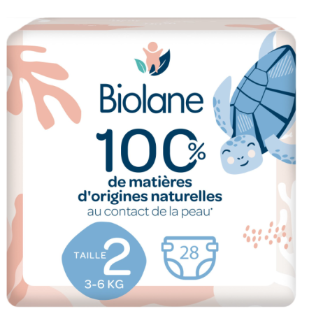 BIOLANE BEBE Couches écologiques Taille 2 - 28 Couches