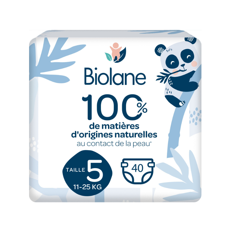 BIOLANE BEBE Couches écologiques Taille 5 - 40 Couches