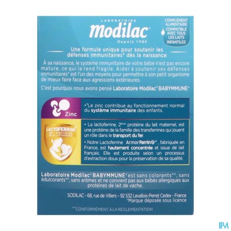 MODILAC BABYMMUNE STICK 30