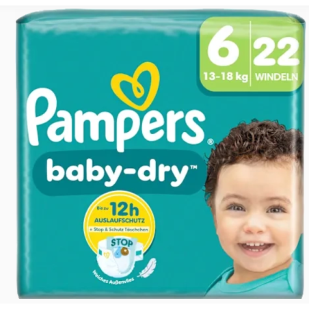 PAMPERS BABY DRY T6 22