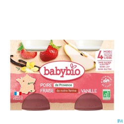 BABYBIO POIRE/FRAISE/VANIL...