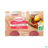 BABYBIO POIRE/FRAISE/VANIL 2X130G