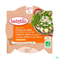 BABYBIO ASSIETTE H/VERT DINDE