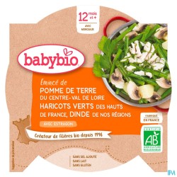 BABYBIO ASSIETTE H/VERT DINDE