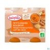 BABYBIO LEG/BOULG/POUL/COCO 2X200G
