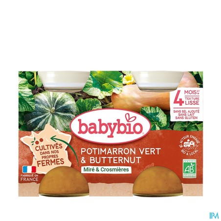 BABYBIO POTIMARRON/BUTTER 2X130G