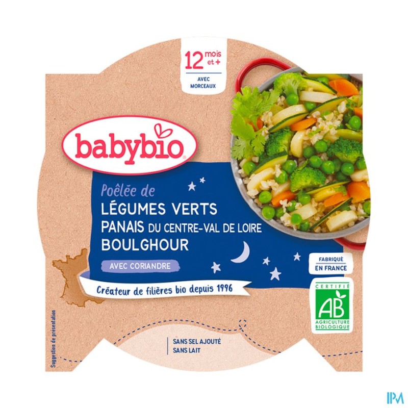 BABYBIO BON/NUIT LEG VERT PANAIS