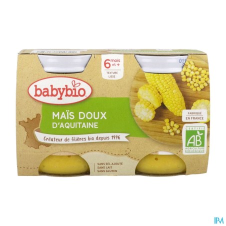 BABYBIO LEGUME MAIS DOUX 2X130G