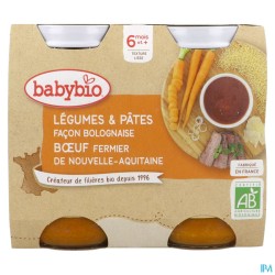 BABYBIO MENU LEG/PATE BOLO 2X200G