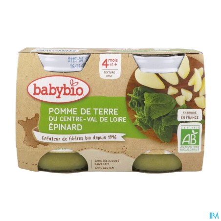 BABYBIO PDT/EPINARD 2X130G