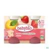 BABYBIO POMME/FRAISE 2X130G