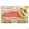 BABYBIO POMME/BANANE 130GX2