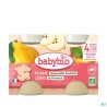 BABYBIO POMME COING 2X130G