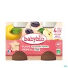 BABYBIO POMME/PRUNEAU 2X130G