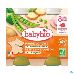 BABYBIO MENU LEGUME JAMBON 2X200G