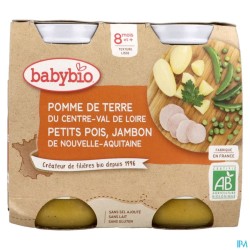 BABYBIO MENU LEGUME JAMBON 2X200G