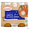 BABYBIO BON/NUIT CAROT/QUIN 2X200G