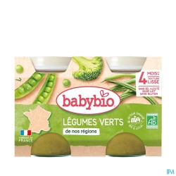 BABYBIO LEGUME VERT 2X130G