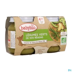 BABYBIO LEGUME VERT 2X130G