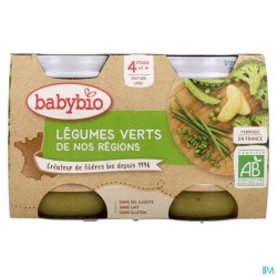 BABYBIO LEGUME VERT 2X130G