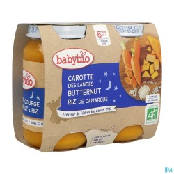 BABYBIO B/NUI CAROT/BUTT/RIZ2X200G