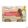 BABYBIO POM/CHATAIGNE POT 2X130G