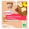 BABYBIO GOURD POMME/FRAMB 4X90G