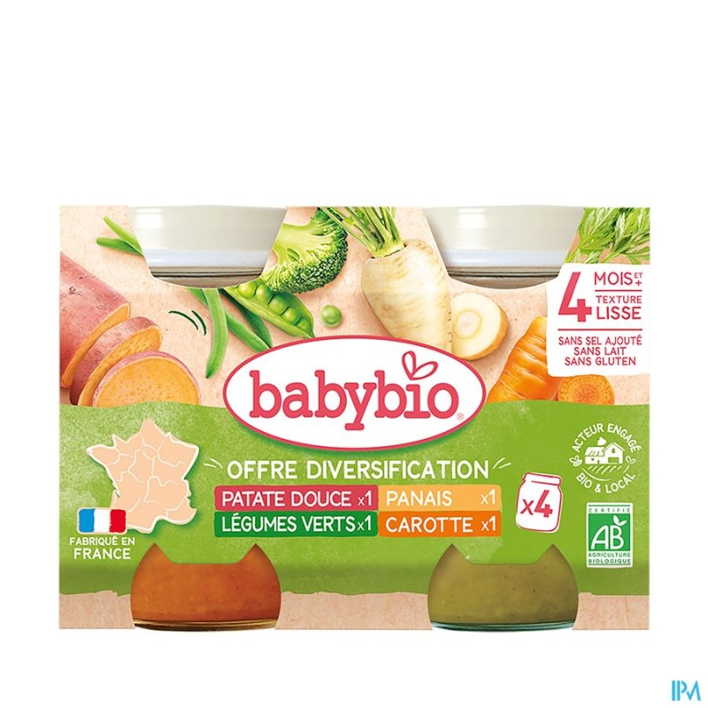 BABYBIO MES 1ERS LEGUMES 4X130G