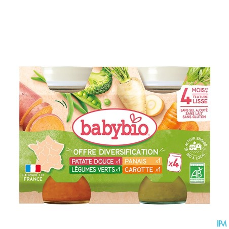 BABYBIO MES 1ERS LEGUMES 4X130G