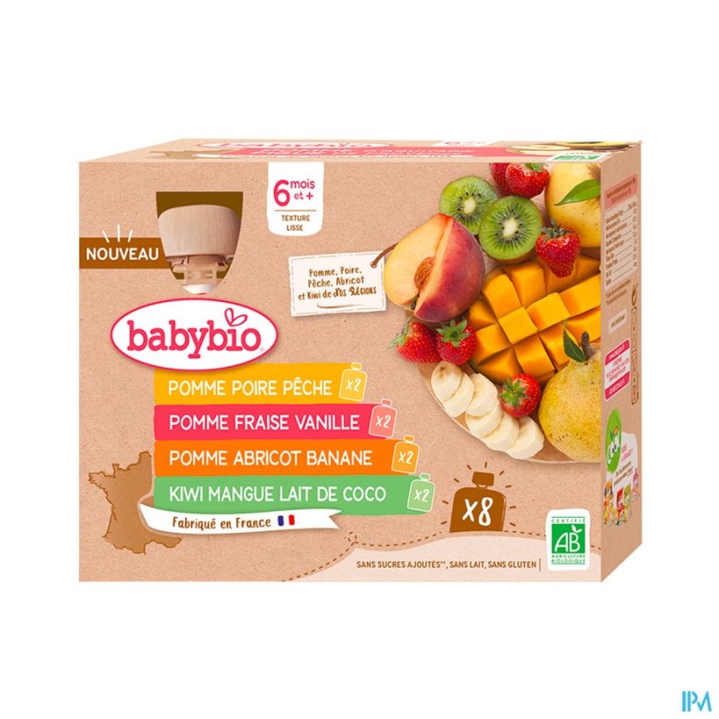 BABYBIO GOURD MULTIPARFUM 8X90G