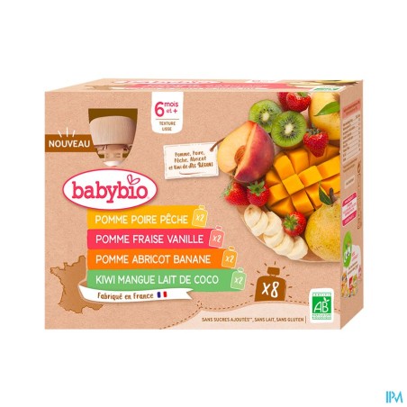 BABYBIO GOURD MULTIPARFUM 8X90G