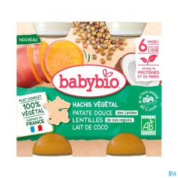 BABYBIO MENU PATATE/LENTIL 2X200G
