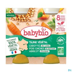 BABYBIO MENU BOULGH/ABRICOT...