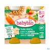 BABYBIO MENU BOULGH/ABRICOT 2X200G