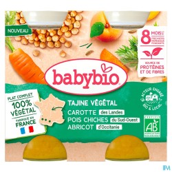BABYBIO MENU BOULGH/ABRICOT 2X200G