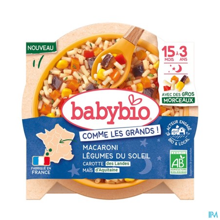 BABYBIO BON/NUIT MACARONI/LEG 200G