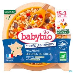 BABYBIO BON/NUIT MACARONI/LEG 200G
