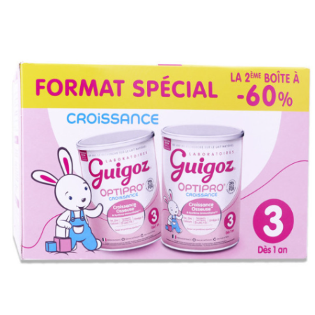 Guigoz  Optipro  Croissance 3ème âge -  2 x 780 g