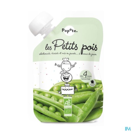 POPOTE PUREE PETITS POIS 120G