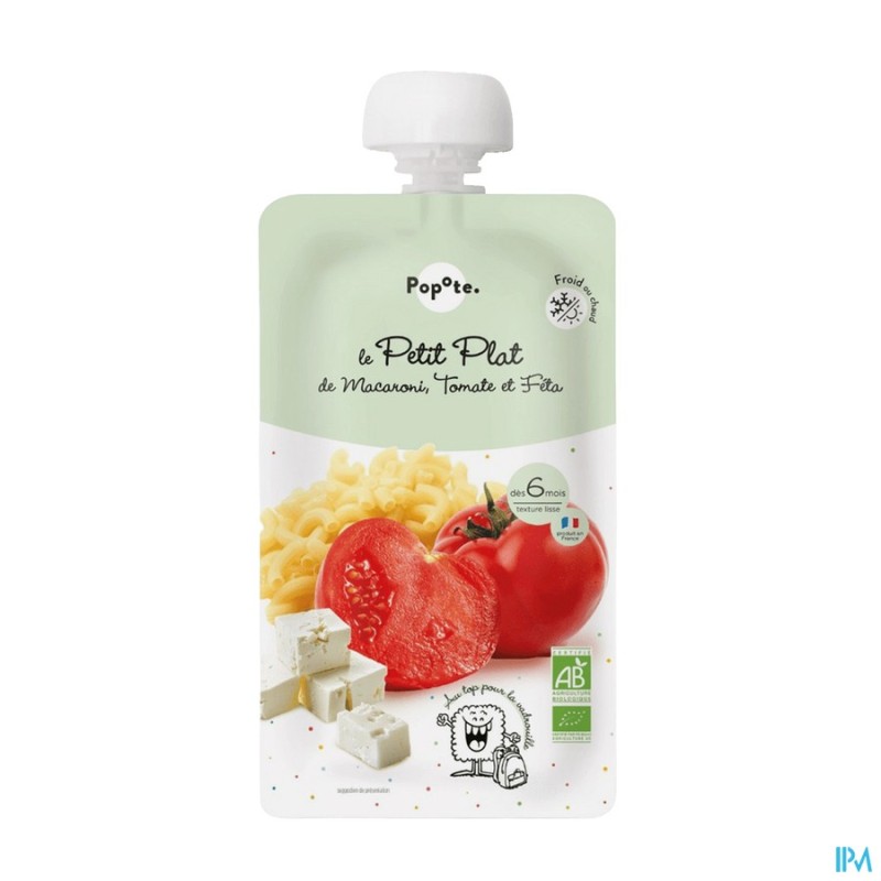 POPOTE PLAT MACARONI TOMATE FETA