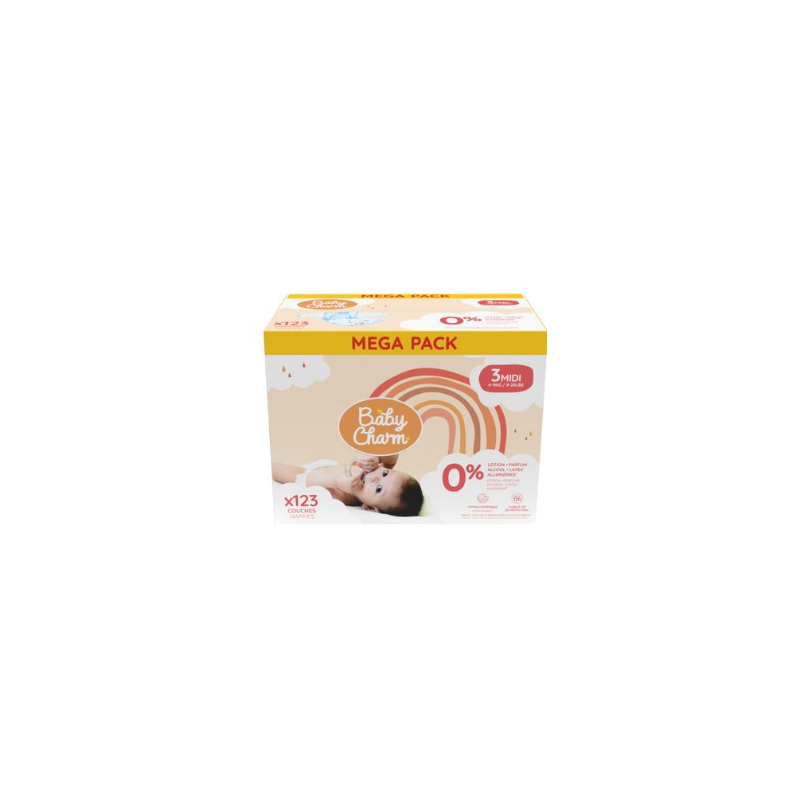 BABY CHARM COUCHE MIDI 4-9KG X123