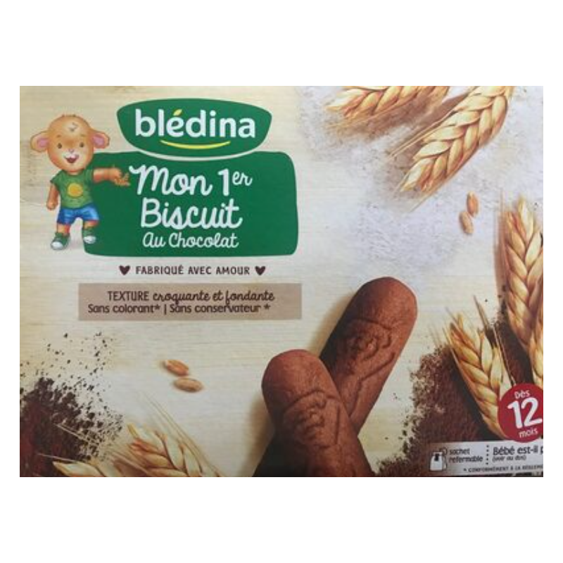 Blédina - Mon 1er Biscuit au Chocolat - Dès 12 mois - Lot de 6