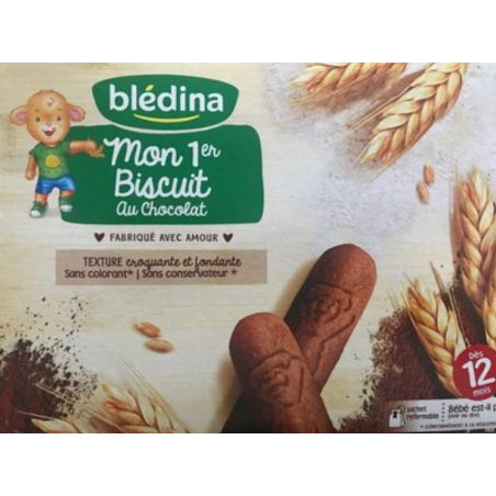 Blédina - Mon 1er Biscuit au Chocolat - Dès 12 mois - Lot de 6