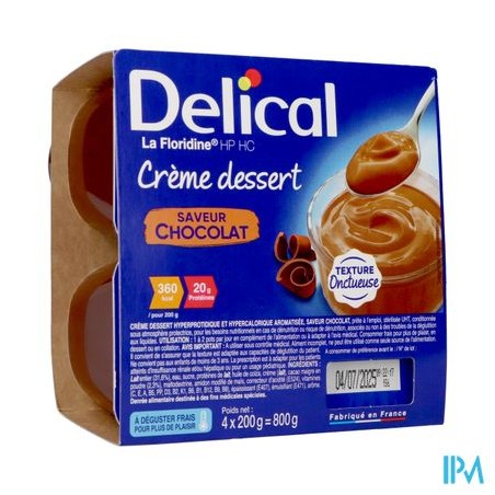 DELICAL FLORID CR HPHC CHOCO 200X4